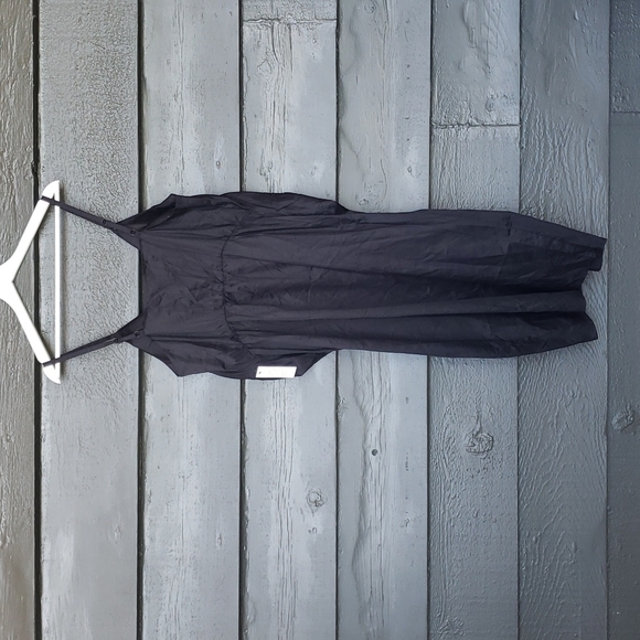 ELOQUII Black Tie Front Midi Dress sz 14 NEW Women's Plus LBD - Picture 6 of 12